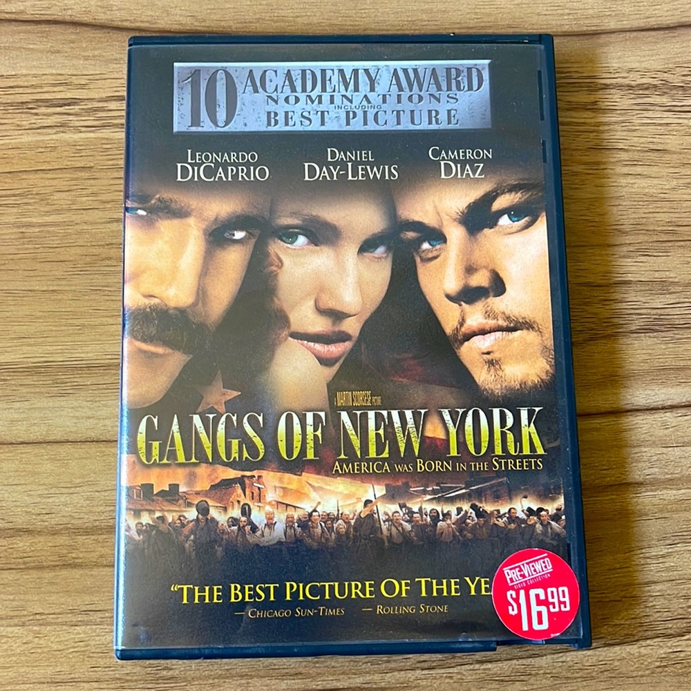 📀3/$20📀 Gangs of New York DVD